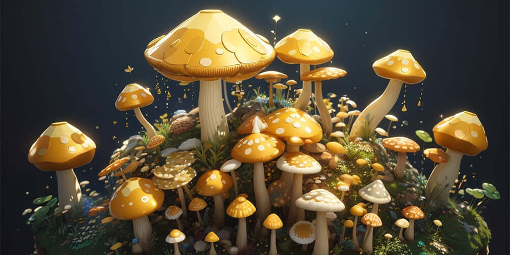 Golden Teacher Mushroom Spores