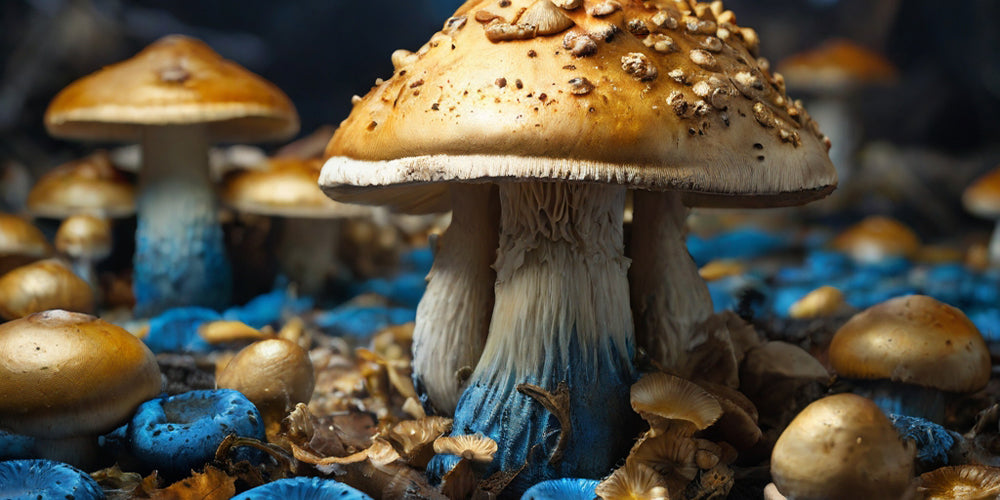 Blue Meanie Golden Teacher Mushrooms